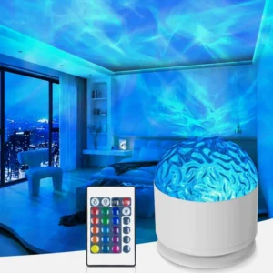 2 In 1 Water Ripple and Aurora Light Projector Lamp